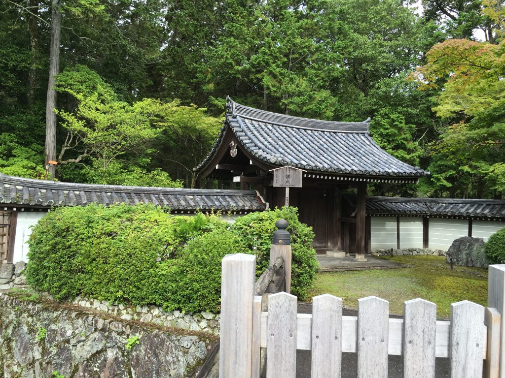 苔寺のあたりを散歩する。